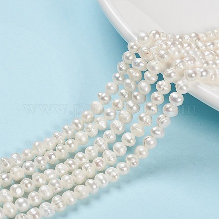 Grado de hebras de perlas de agua dulce cultivadas naturales SPPA001Y-1-1