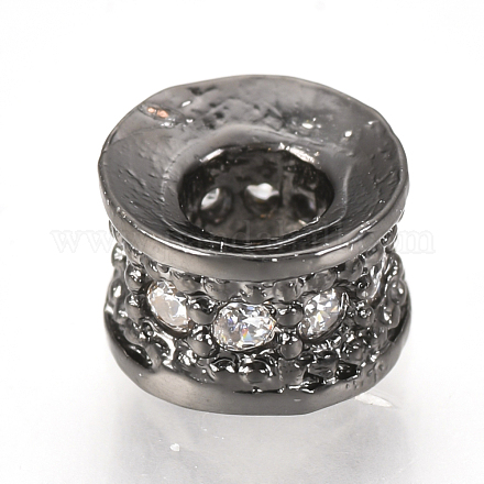 Perles de zircone cubique micro pave en Laiton ZIRC-Q013-139B-1