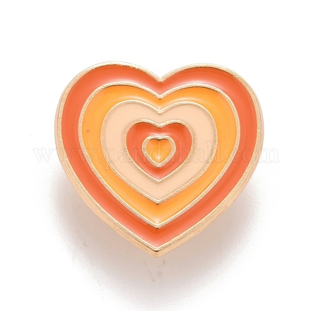 Pin de esmalte de corazón JEWB-E014-01G-07-1