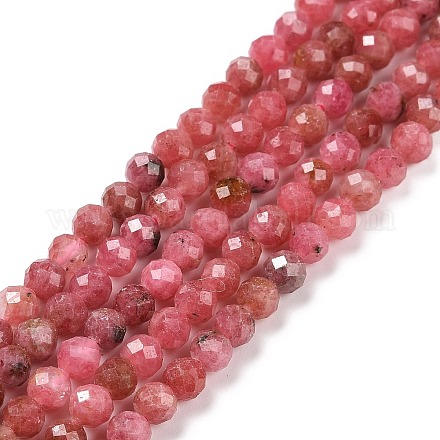 Chapelets de perles en rhodonite naturelle G-C009-A19-1
