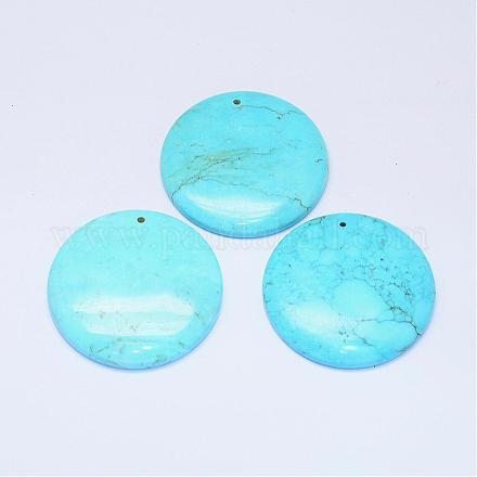 Natural Turquoise Pendants G-K178-03A-1