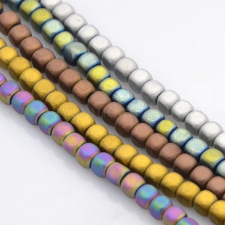 Electroplate Non-magnetic Synthetic Hematite Beads Strands G-J212D-M-1
