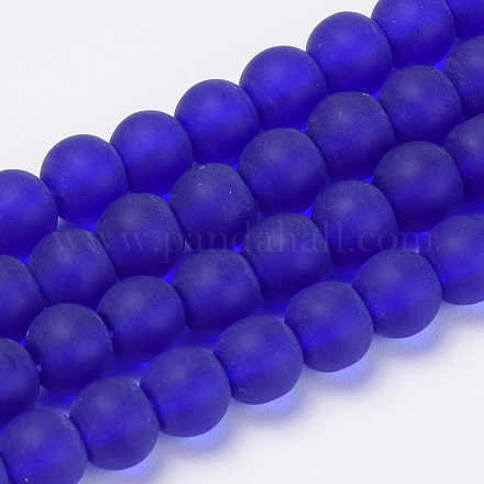 Transparent Glass Beads Strands GLAA-Q064-10-10mm-1