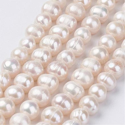 Natural Cultured Freshwater Pearl Beads Strands PEAR-D187-02-1