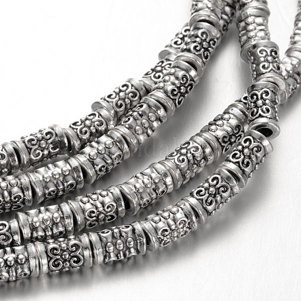 Colonne de style tibétain brins en alliage de perles TIBEB-O007-39-RS-1