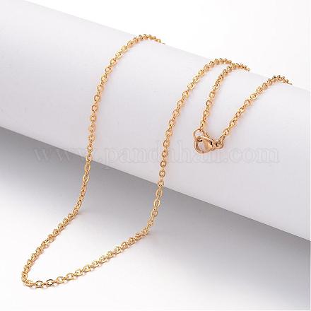 Ion Plating(IP) 304 Stainless Steel Necklace MAK-K004-07G-1