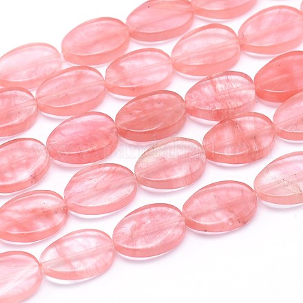 Cherry Quartz Glass Beads Strands G-M208-03-1