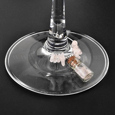 Glasflasche Weinglas Anhänger / charms AJEW-JO00128-01-1