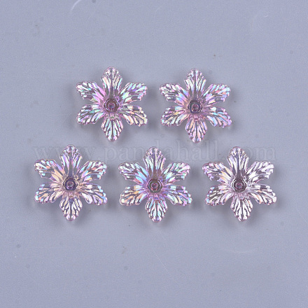 Transparentes bouchons acrylique de perles TACR-T007-06D-1