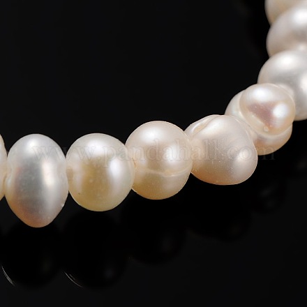 Natural Cultured Freshwater Pearl Beads Strands PEAR-E002-45-1