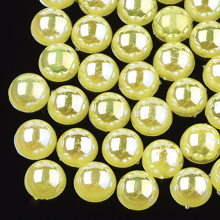 Cabujones de perlas de imitación de plástico ABS OACR-S025-8mm-05-1