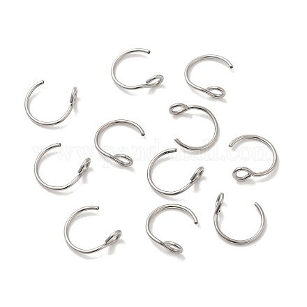 304 Stainless Steel Earring Hooks STAS-P336-06P-1