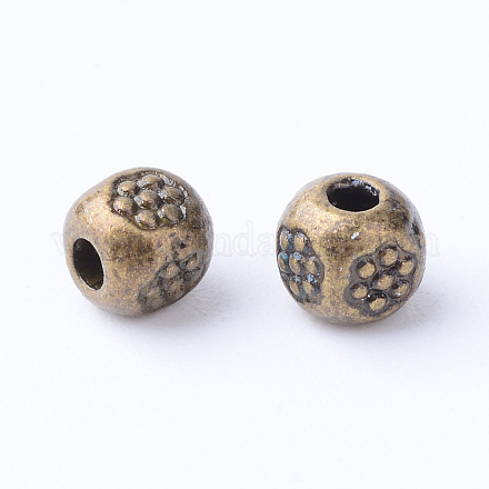 Séparateurs perles en alliage de style tibétain X-TIBE-Q063-44AB-NR-1