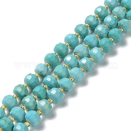 Chapelets de perles en howlite naturelle G-E604-D01-B-1