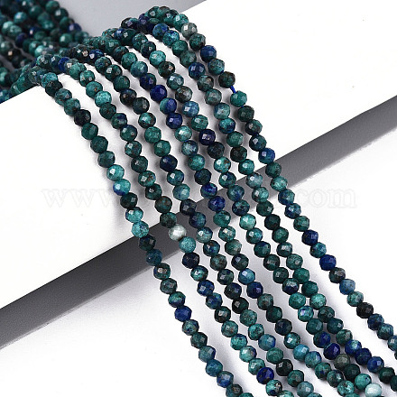 Natürliche Chrysokolla und Lapislazuli Perlen&nbsp;G-T143-15-1