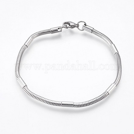 Bracelets avec chaîne à chevrons en 304 acier inoxydable BJEW-P236-26P-1