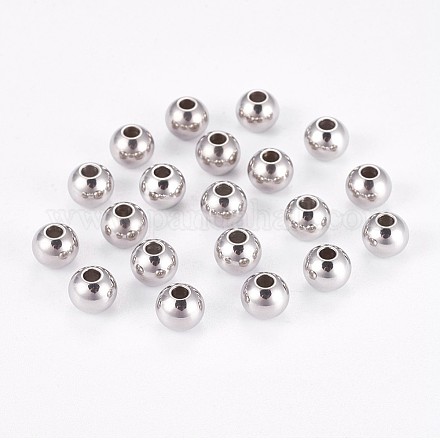 Intercalaires perles rondelles 202 en acier inoxydable STAS-F094-06C-P-1