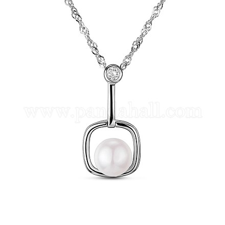 Shegrace simple elegante collar de plata de ley 925 JN279A-1