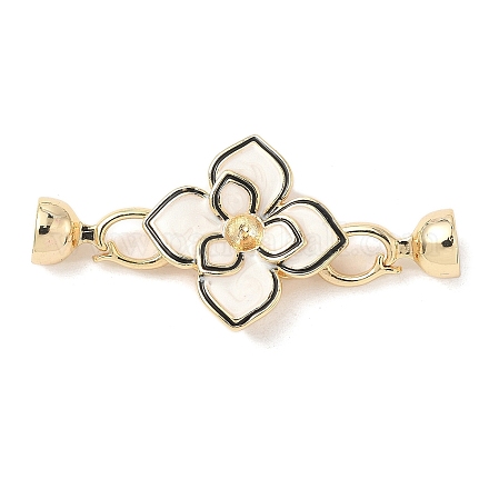 Застежки-застежки из латуни с эмалью KK-U059-45G-1