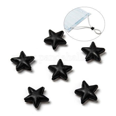 Star PVC Plastic Cord Lock for Mouth Cover KY-D013-01G-1
