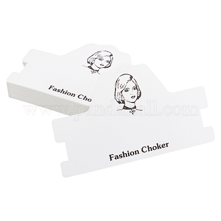 Cartes d'affichage de collier en carton fingerinspire CDIS-FG0001-43-1