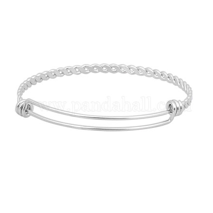 304 bracelet extensible en acier inoxydable X-STAS-Q204-PJ019-55-1