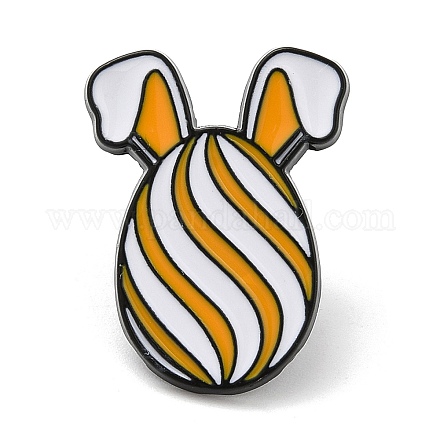 Uovo di Pasqua con spille smaltate con orecchie di coniglio da donna JEWB-D017-02B-EB-1