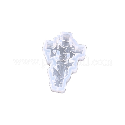 Cruz religiosa diy con moldes de silicona para decoración de exhibición de hojas de hiedra PW-WG33289-02-1
