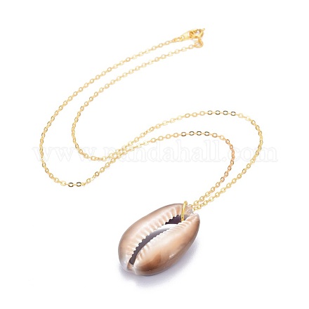 Кулон ожерелья из ракушек NJEW-JN02374-1