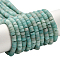2 Strands Natural Amazonite Beads Strands, Frosted, Disc Beads, Heishi Beads, 4.5x2.5mm, Hole: 1mm, about 156~157pcs/strand, 14.76~14.96(37.5~38cm)