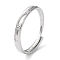 Non-Tarnish 304 Stainless Steel Hollow Wing Adjustable Rings, Stainless Steel Color, Inner Diameter: 18.5mm