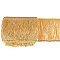 Paillette Tassel Polyester Ribbon Trim, Clothes Accessories, Gold, 5-7/8 inch(150mm)
