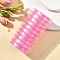 10 Rolls Flat Elastic Crystal String Set, Elastic Beading Thread, for Stretch Bracelet Making, Pearl Pink, 0.5mm, about 10 yards(9.14m)/roll