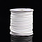 Eco-Friendly Korean Waxed Polyester Cord, White, 3mm, about 41.01~41.56 Yards(37.5~38m)/Roll