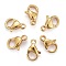 Ion Plating(IP) 304 Stainless Steel Lobster Claw Clasps, Parrot Trigger Clasps, Real 18K Gold Plated, 9x6x3mm, Hole: 1mm