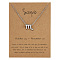 Alloy Constellation Pendant Necklaces, Platinum, Scorpio, 16.14 inch(41cm)