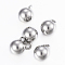 Tarnish Resistant 304 Stainless Steel Sphere Charms, Round Ball, Stainless Steel Color, 9x6mm, Hole: 2mm