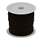 Faux Suede Cord, Faux Suede Lace, Coconut Brown, 3x1.5mm, about 5.46 yards(5m)/roll, 25rolls/bag