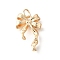 Brass Pendants, Bowknot, with Jump Ring, Long-Lasting Plated, Cadmium Free & Lead Free, Rack Plating, Real 14K Gold Plated, 20x13.5x3mm
