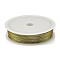 Baking Paint Iron Wire, Round, Gold, 0.4mm, 26 Gauge, about 164.04 Feet(50m)/Roll