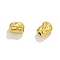 304 Stainless Steel Beads, Oval, Golden, 6x5x3.5mm, Hole: 1.2mm