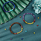Sunnyclue 280pcs 7 couleurs perles de pierres précieuses mélangées naturelles G-SC0001-57-5