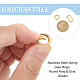 Unicraftale 4 шт. 2 вида ионного покрытия (ip) 304 пружинных кольца из нержавеющей стали STAS-UN0050-05-3