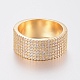 Brass Micro Pave Cubic Zirconia Finger Rings RJEW-H122-16G-18mm-1