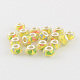 Large Hole Printed Acrylic European Beads OPDL-R114-19A-1
