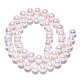 Brins de perles de culture d'eau douce naturelles PEAR-N016-09B-3