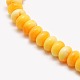 Buddhist Jewelry Beaded Findings Resin Imitation Beeswax Rondelle Bead Strands RESI-L002-I06-2