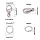 304 Stainless Steel Lobster Claw Clasps STAS-PH0019-51P-4