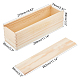 木製の箱  ダブルスラストカバー  せっけん作り  長方形  バリーウッド  283x89x89mm  内側のサイズ：270x74mm。 DIY-WH0181-33-2