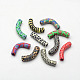 Mixed Pattern Handmade Polymer Clay Beads CLAY-X0009-1